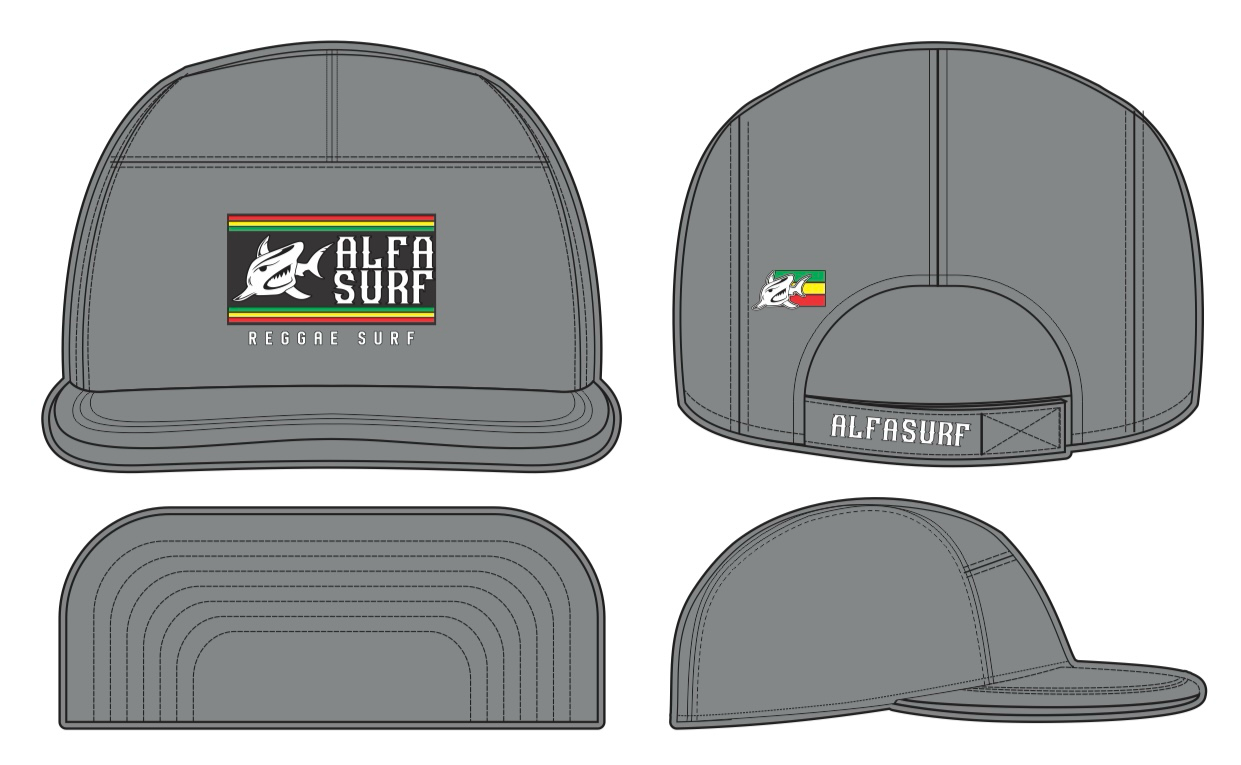 Bone Alfa Surf cinza reggae