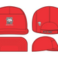 BONÉ ALFA 5 PANEL red